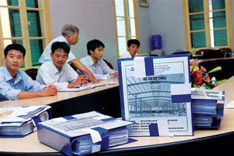 Bid security requirements with divided bidding package