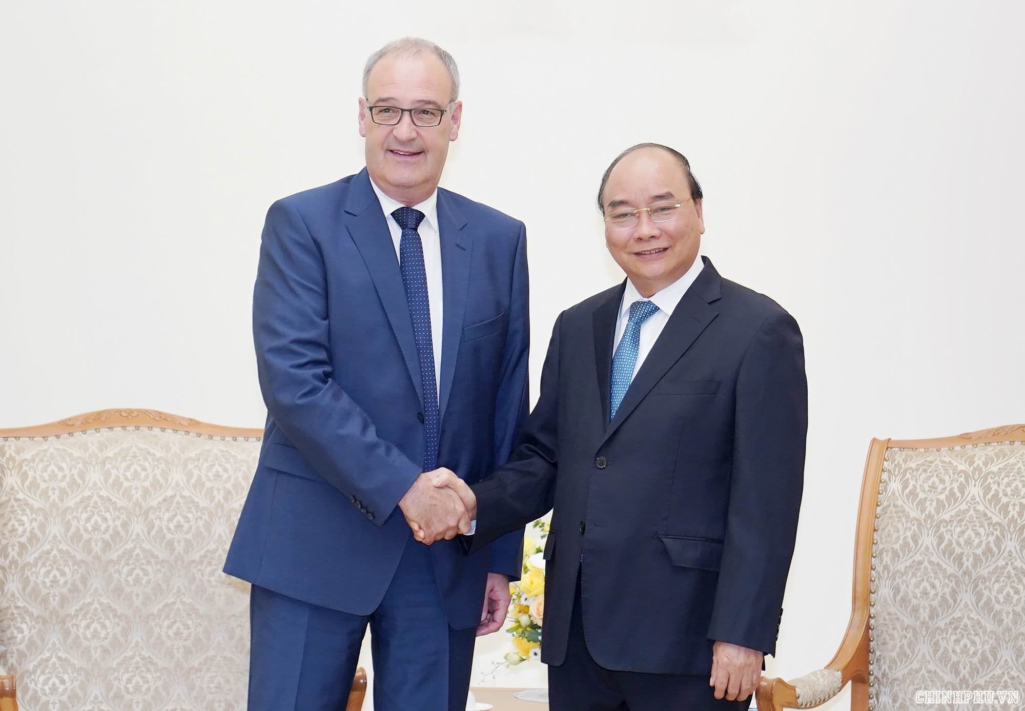 Gov’t chief receives Swiss guest 