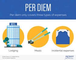 Who is entitled to monthly per diem?