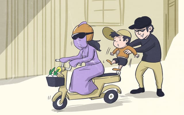 How many years in prison is the penalty frame for a child kidnapper?