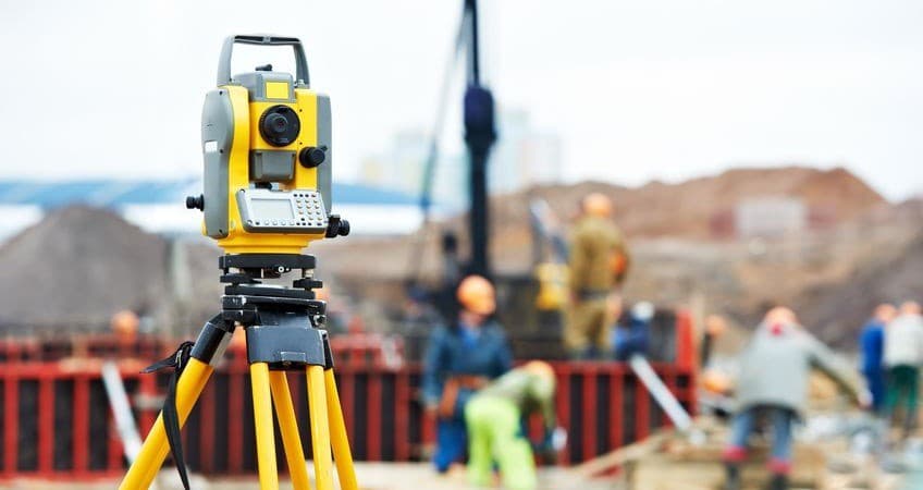 When must construction surveying tasks be performed again?