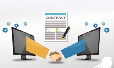 What does an e-contract attestation include?