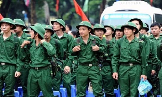 When is military service time counted in the service year?