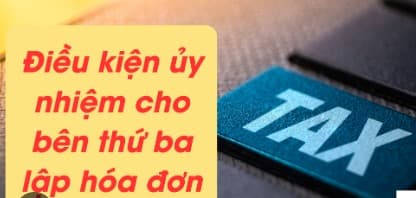 The condition for entrusting a third party to issue an invoice.