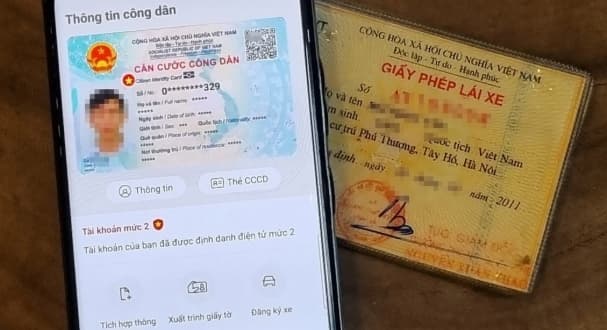 Get an electronic driver's license on VNeID