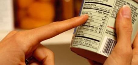 Is it mandatory to display nutritional information on the secondary label of imported goods? 