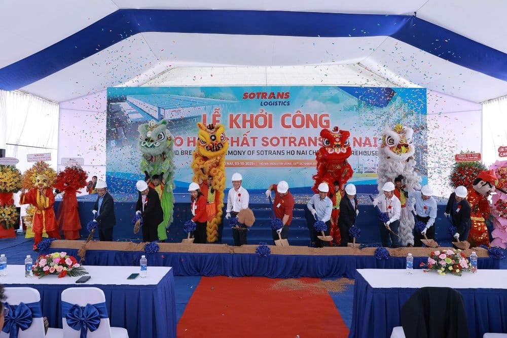 Sotrans Logistics breaks ground on new chemical warehouse in Dong Nai