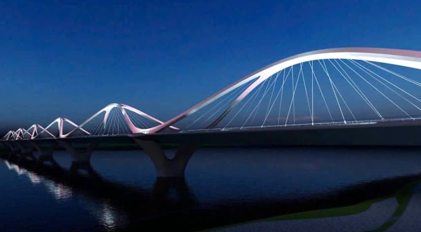 Hanoi begins construction of Tran Hung Dao Bridge over the Red River
