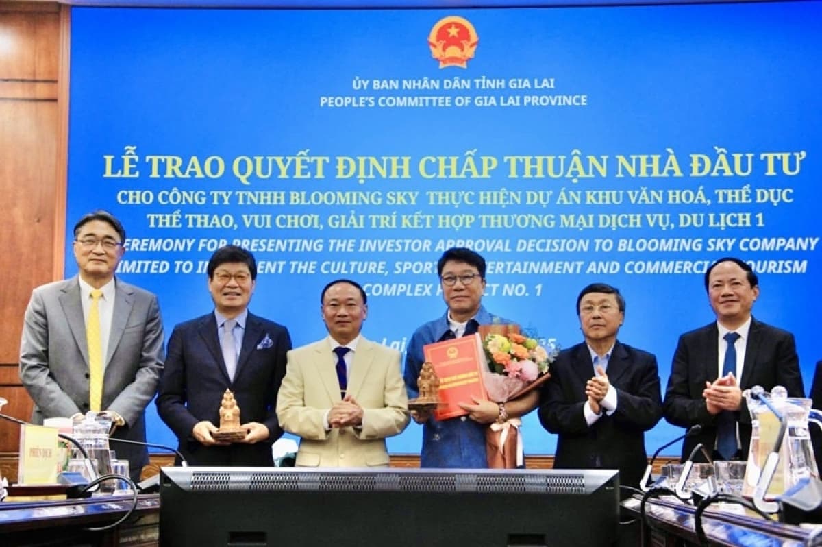 Lee Soo-man's Blooming Sky to build Gia Lai culture, sport, and entertainment complex