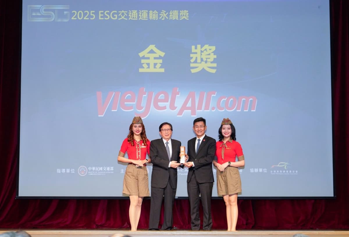 Vietjet wins gold ESG transport sustainability award in Taiwan (China)