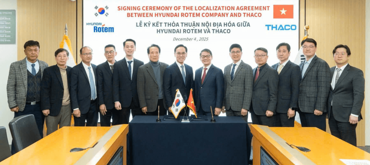 THACO and Hyundai Rotem sign strategic railway partnership