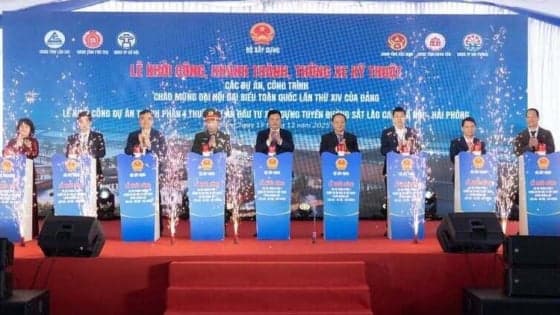 Construction giant Fecon starts work on Hanoi metro line, northern Vietnam rail link