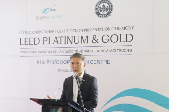 Saigon Centre Achieves LEED Platinum and Gold Certifications, Marking a Major Sustainability Milestone