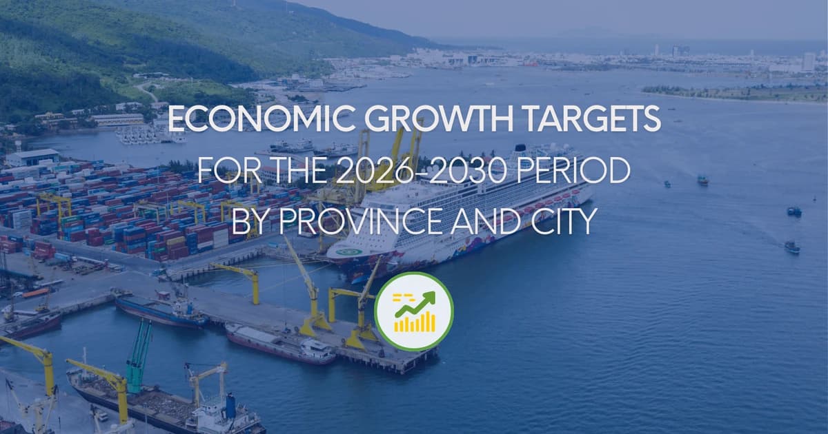 Infographic: Economic growth targets for the 2026-2030 period by province and city