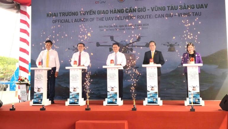 Ho Chi Minh City launches first cross-sea UAV delivery route