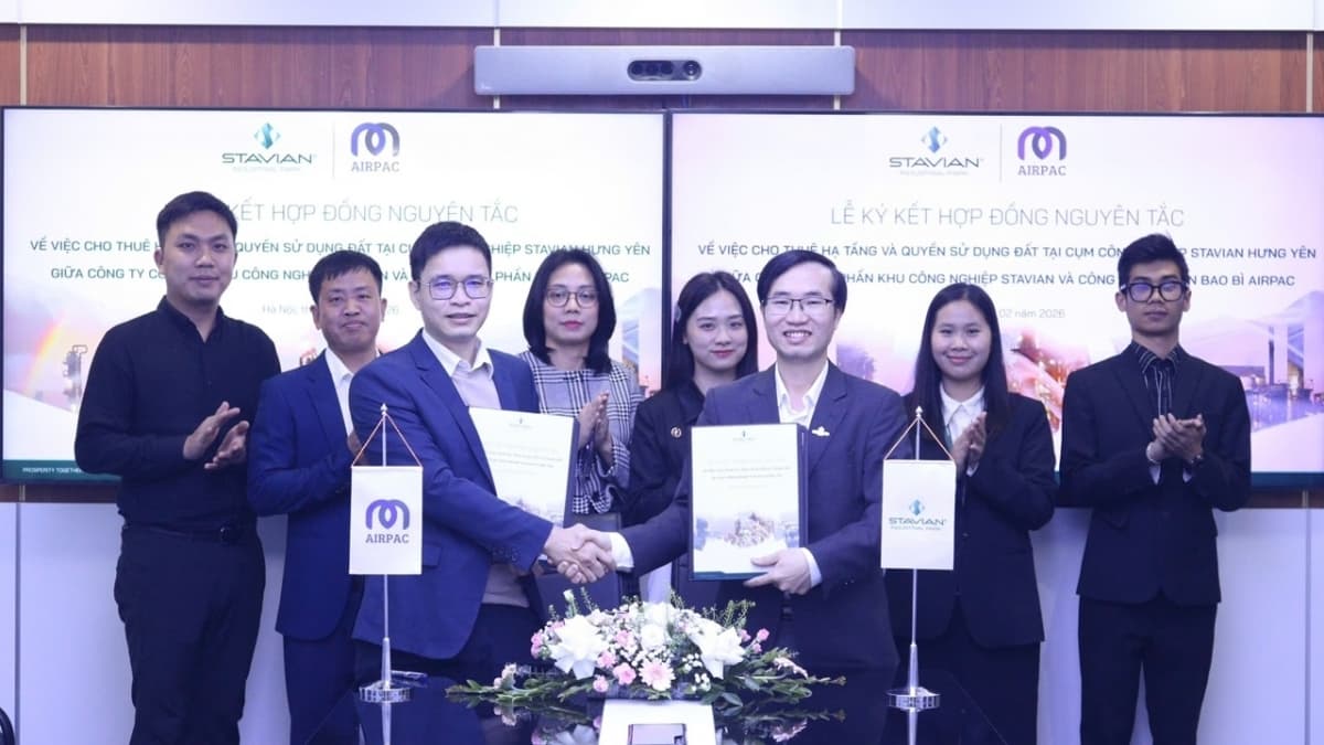 Stavian Hung Yen Industrial Cluster signs infrastructure lease agreements with mutiple enterprises