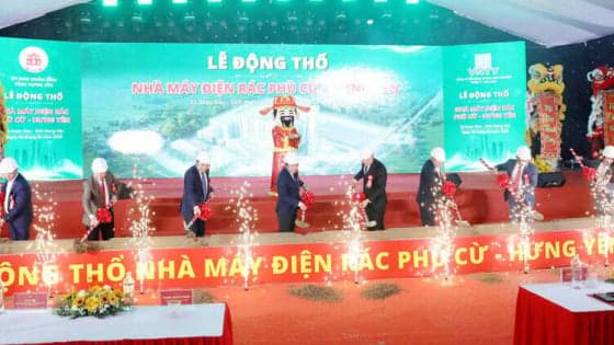 $153 mln waste-to-energy plant project breaks ground in northern Vietnam