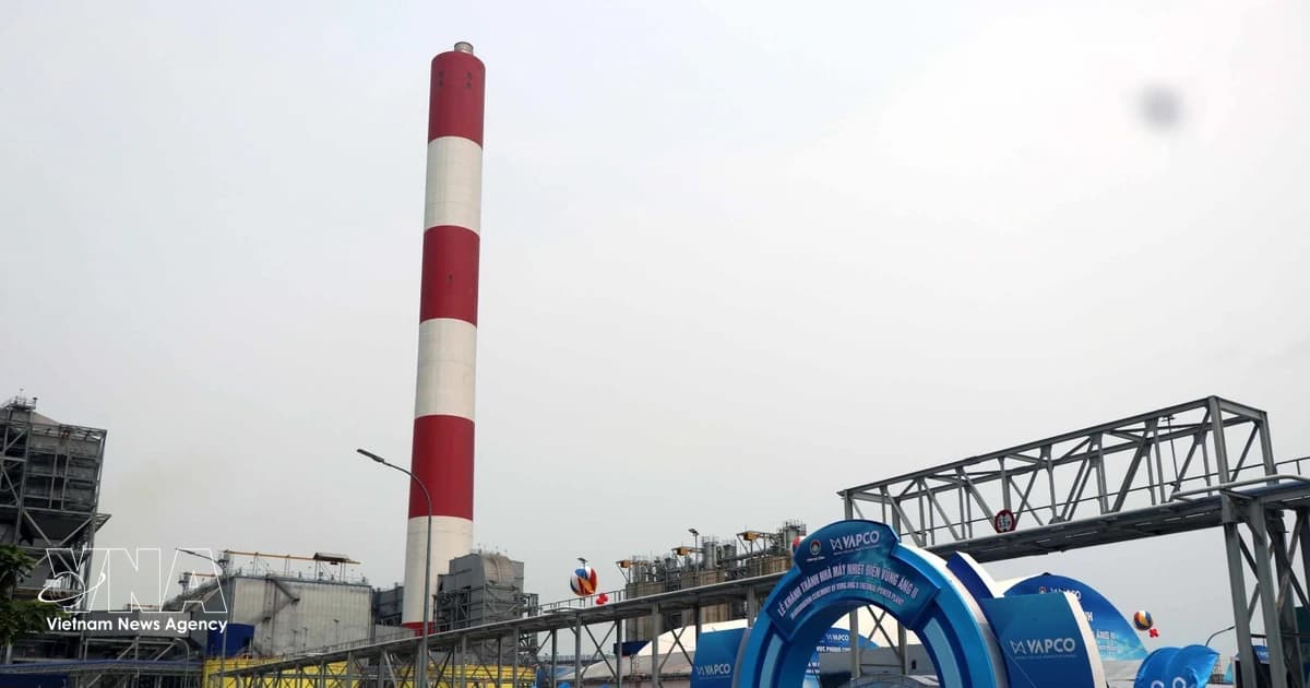 Vung Ang II thermal power plant inaugurated in Ha Tinh