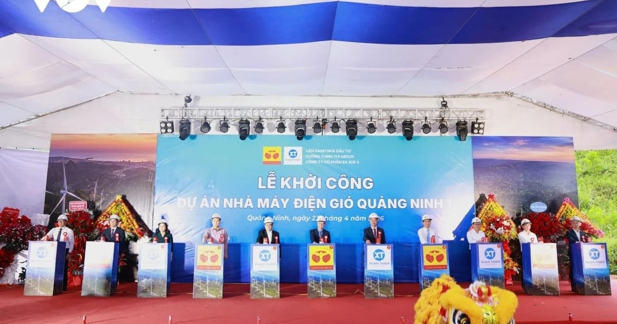 Quang Ninh breaks ground on its first wind power plant