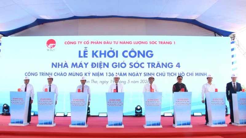 Can Tho: Work begins on two wind power projects with combined investment of 897 million USD