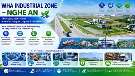 Nghe An emerges as leading FDI destination with Quynh Lap LNG power project, WHA industrial zone development
