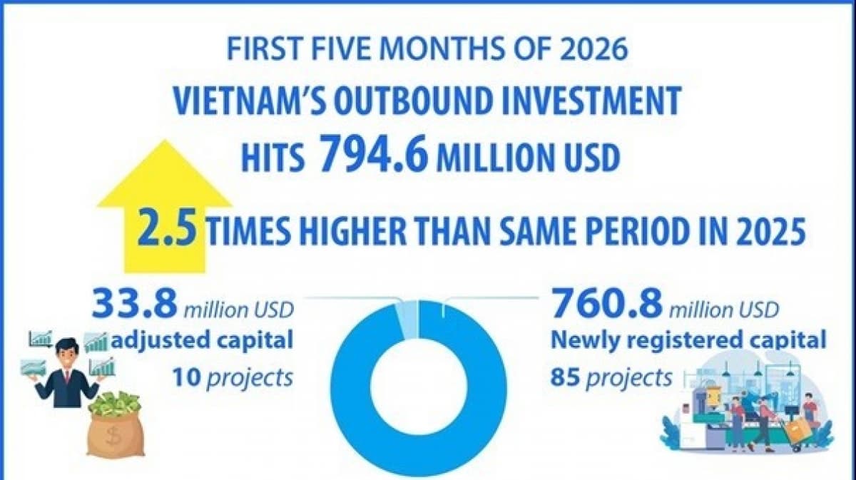 Vietnam’s outbound investment up 2.5 times year-on-year