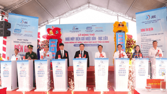 Japan-backed $95 mln wind power project launched in southern Vietnam