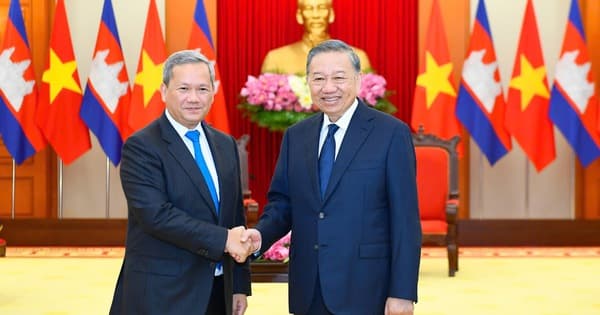 General Secretary, President To Lam hosts reception for Cambodian Prime Minister Hun Manet