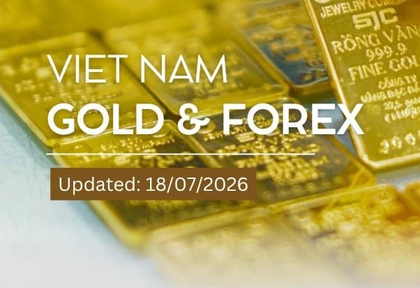 Infographic: Domestic and global gold prices both rise on July 18