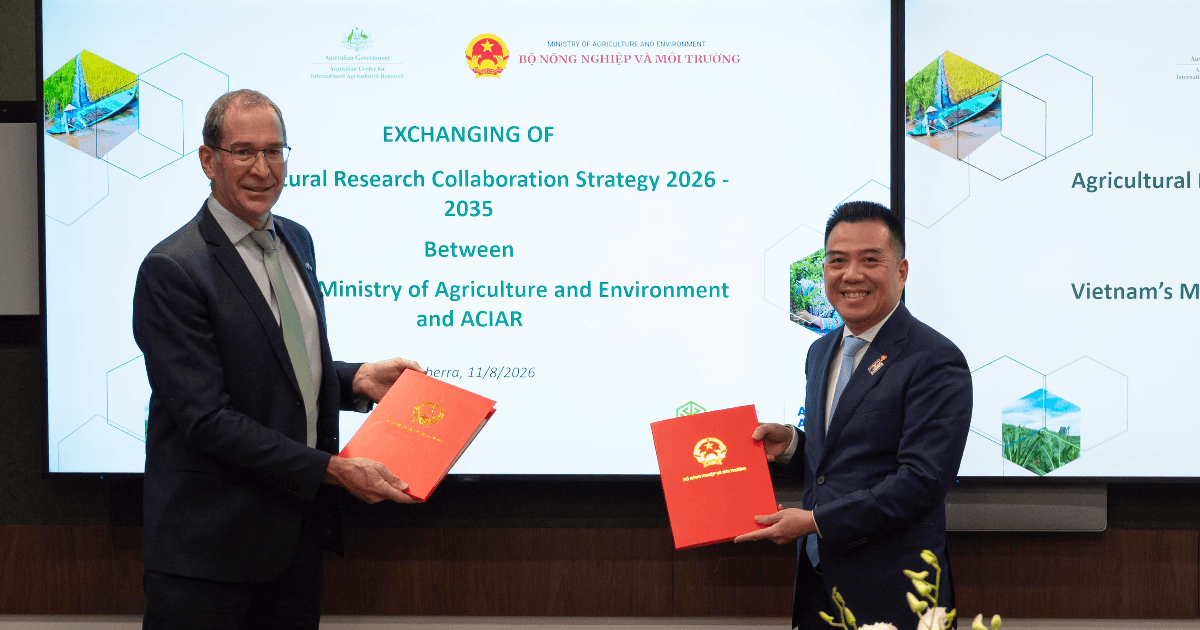 Vietnam and ACIAR strengthen agricultural research cooperation to support green transition