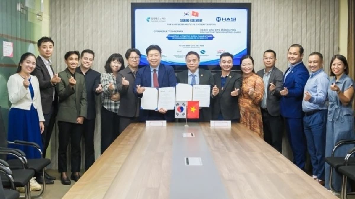 Ho Chi Minh City Supporting Industries Association Partners with Gyeongbuk Technopark of South Korea
