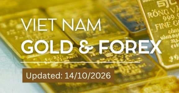 Infographic: Gold prices fall sharply by 1 million VND per tael on October 14