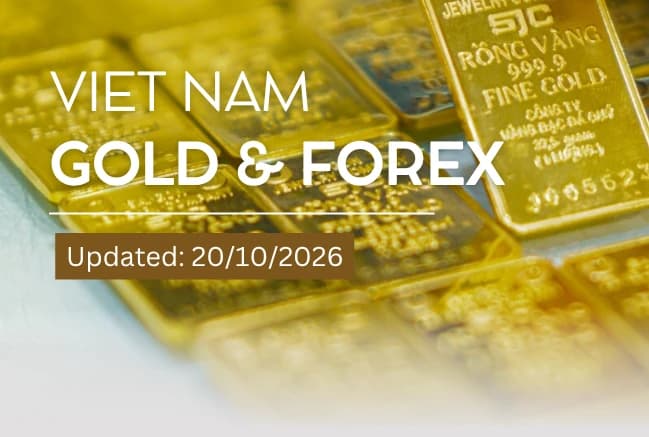 Infographic: Gold prices fall by a further 1 million VND per tael on October 20