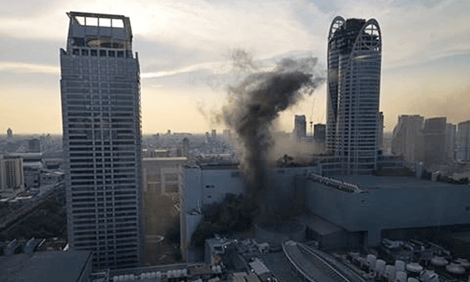 Two killed, 17 hurt in fire at Bangkok's Central World mall