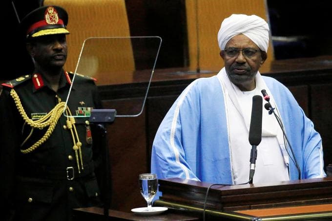 Sudan's Bashir ousted by military and placed under arrest