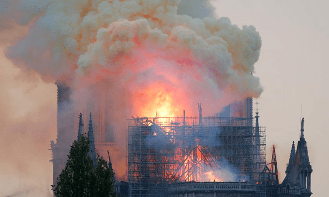 Macron vows to rebuild Notre-Dame after devastating fire