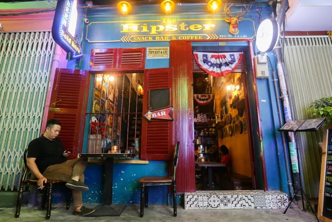 120-year-old Saigon building hosts a Yankee theme