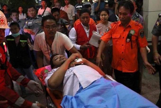 Biman Bangladesh plane skids off runway in Yangon, 17 injured