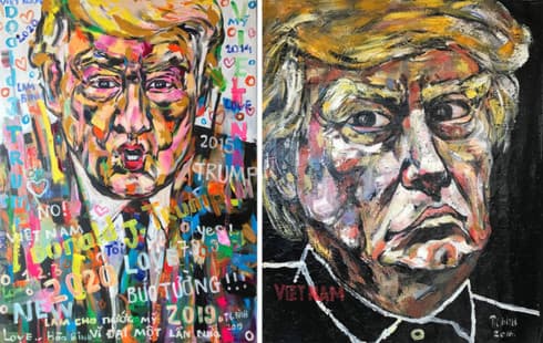 Italian exhibition to display Trump portraits by Vietnamese artist