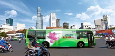 HCM City to auction again advertising space on buses