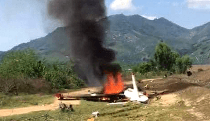 Military aircraft crashes in central Vietnam, two killed