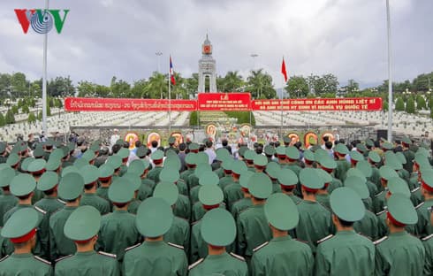 Remains of fallen soldiers in Laos reburied in Dien Bien