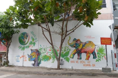 Graffiti campaign inspires wild animal protection