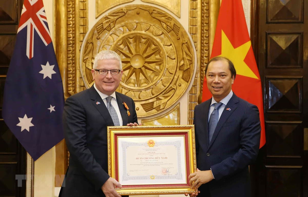 Australian Ambassador honoured with Friendship Order