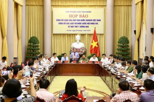 President’s order on promulgation of seven laws