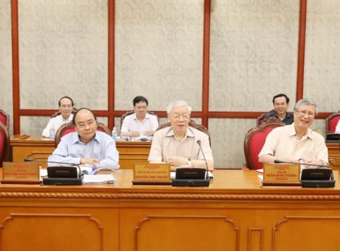 Party General Secretary Nguyen Phu Trong chairs Politburo meeting