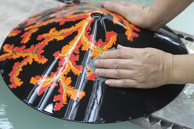 Vietnamese lacquer work first contemporary Southeast Asian art piece in French museum