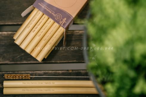 Vietnamese company exports bamboo drinking straws