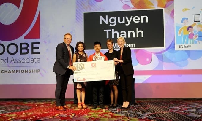 Vietnamese student wins People’s Choice award at international graphic design contest