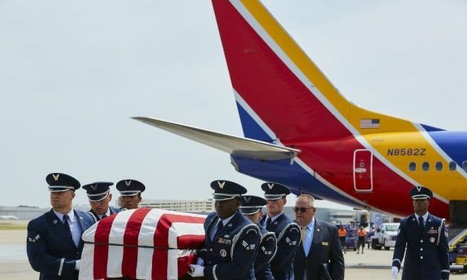 Son flies father's remains home 52 years after he died in Vietnam War